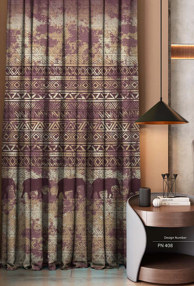 Designer Curtain - Abstract Art Inspired Blackout Curtain