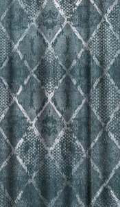 Designer curtains - "Geometric Textured Teal Curtains"