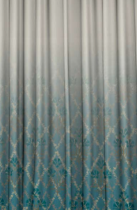 Designer curtains - Regal Teal Ombre Curtains