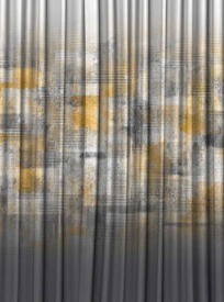 Designer curtains - Modern Gradient Gray and Gold Curtain