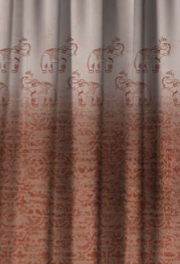 Designer curtains - Elegant Elephant Patterned Curtains