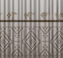 Designer curtains - "Tribal Patterned Sheer Curtain&