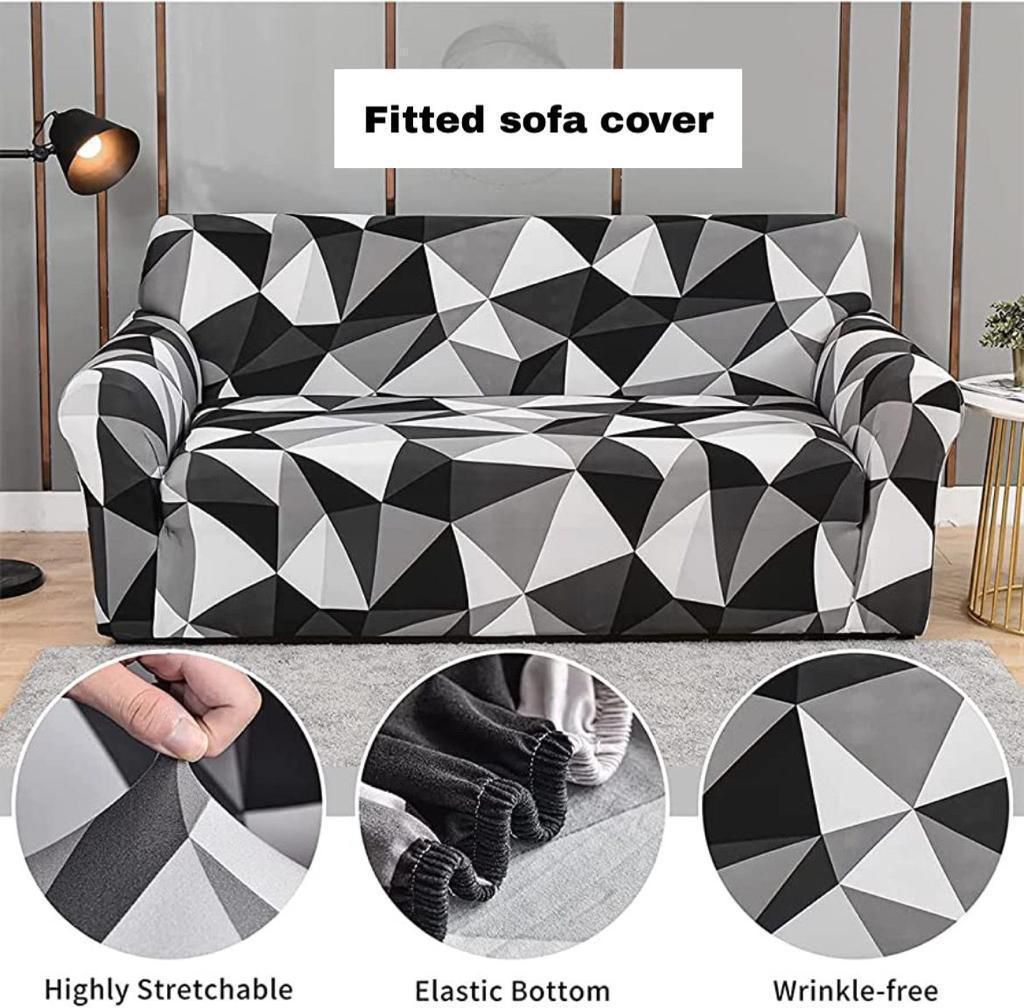 Spring Blossom Delicate Floral Sofa Cover - (3+1+1 seater)
