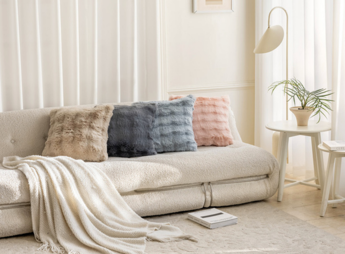 Faux Fur Luxe Cushion Collection – Ultra-Soft and Cozy Accent Pillows