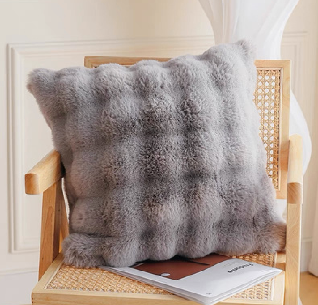 Faux Fur Luxe Cushion Collection – Ultra-Soft and Cozy Accent Pillows