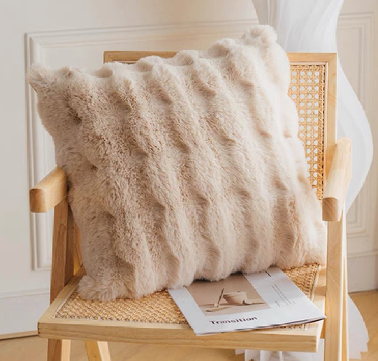 Faux Fur Luxe Cushion Collection – Ultra-Soft and Cozy Accent Pillows