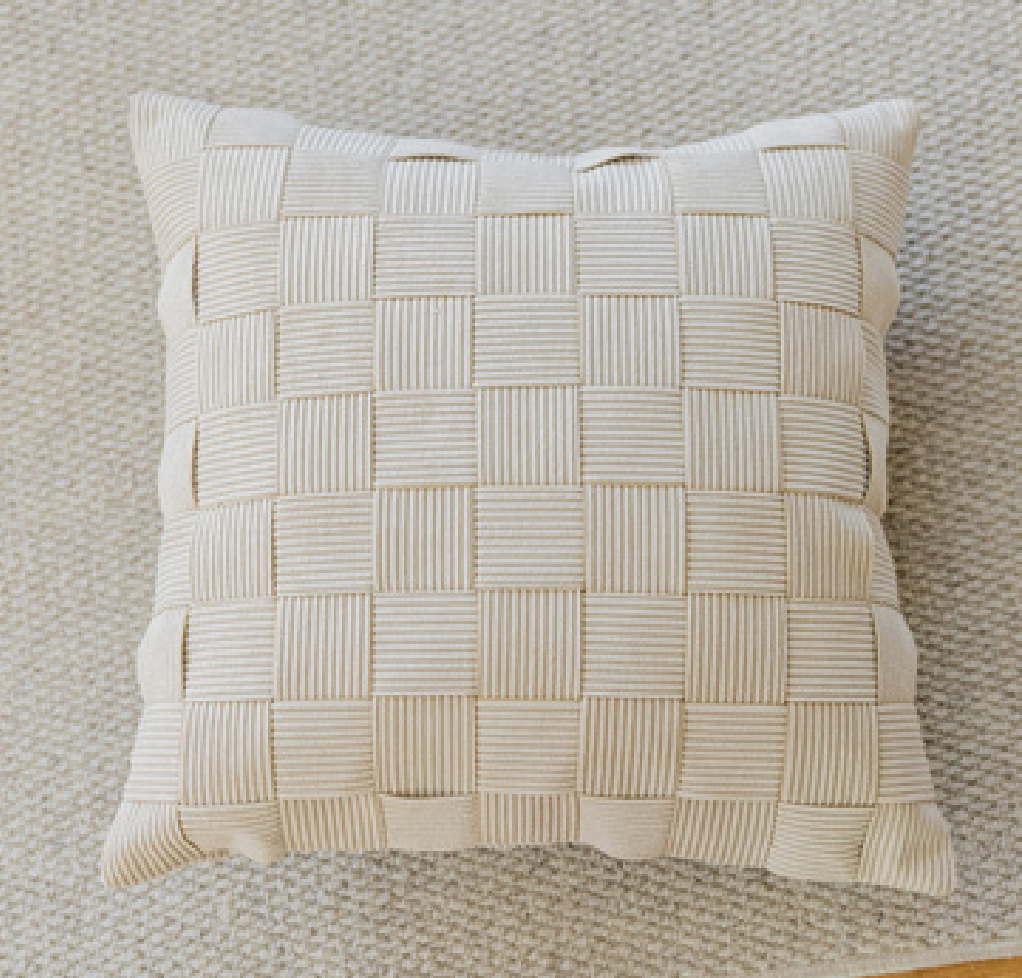 Woven Textured Cushions - Soft Textured Elegance