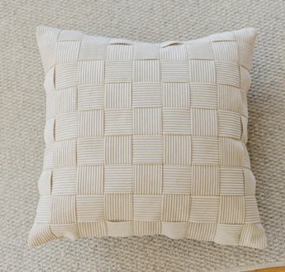 Woven Textured Cushions - Soft Textured Elegance