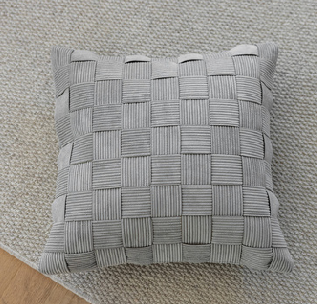 Woven Textured Cushions - Soft Textured Elegance