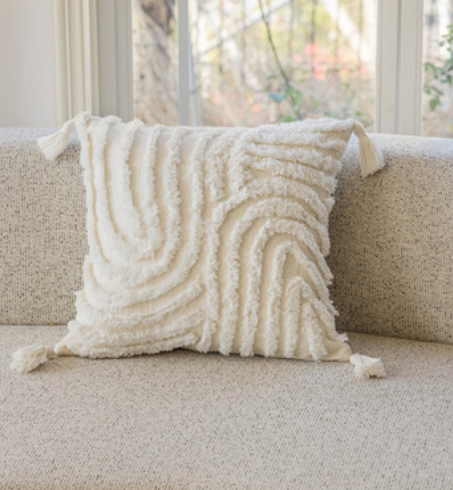 Modern Geometric Chenille Cushions