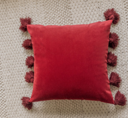 Tassel Delight Velvet Cushion Collection