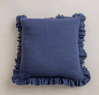 Elegant Ruffle-Edge Cushion Collection