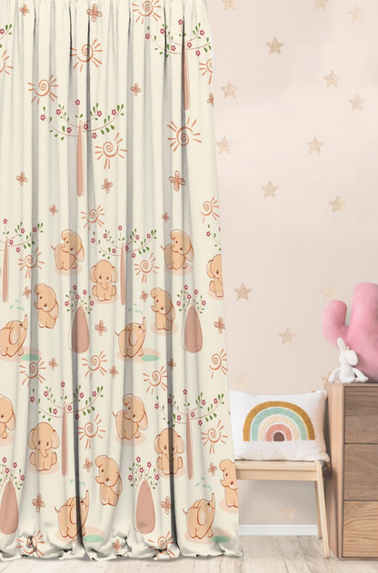 Designer Curtain -Playful Puppy Pals Kids Curtains