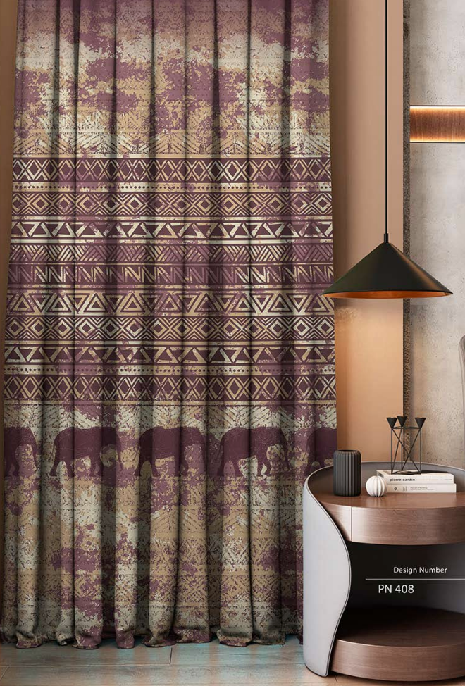 Designer Curtain -  Abstract Art Inspired Blackout Curtain