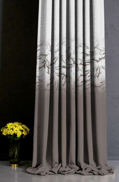 Designer curtains - Elegant Feather Patterned Curtains