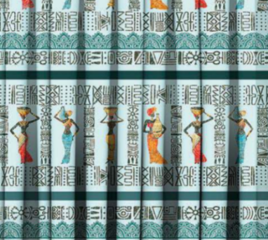 Designer Curtain - Ethnic African Art Curtains