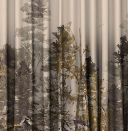 Designer curtains - Nature Inspired Forest Blackout Curtains