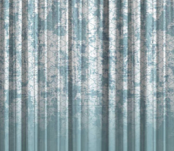 Designer curtains - Serene Blue Vintage Ombre Sheer Curtains