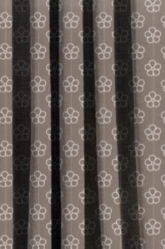 Designer curtains -  Elegant Gray Gradient Curtain with Subtle Geometric Pattern