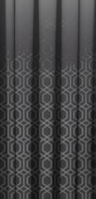 Designer curtains - Monochrome Gradient Curtains with Geometric Lattice Pattern