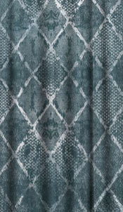 Designer curtains -  &quot;Geometric Textured Teal Curtains&quot;