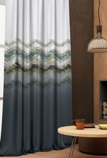 Designer curtains - &quot;Ombre Chevron Cascade Curtains&quot;