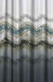 Designer curtains - &quot;Ombre Chevron Cascade Curtains&quot;