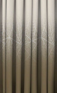 Designer curtains - &quot;Beige Geometric Ombre Curtains&quot;