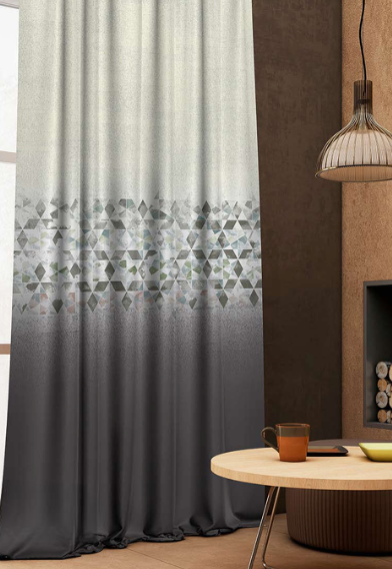 Designer curtains -  Modern Mosaic Gradient Curtains