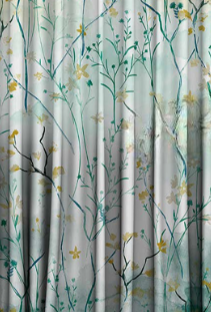 Designer curtains - Botanical Bliss Floral Curtains