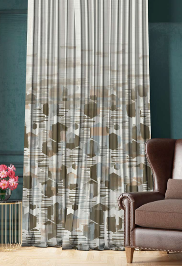 Designer curtains - Modern Geometric Layers Curtains