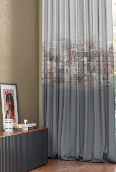 Designer curtains -  Rustic Urban Fade Curtains