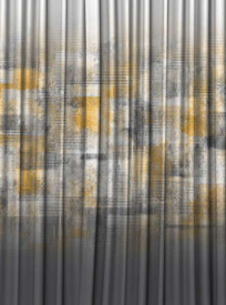 Designer curtains -  Modern Gradient Gray and Gold Curtain