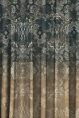 Designer curtains - Luxurious Baroque Pattern Gradient Curtains