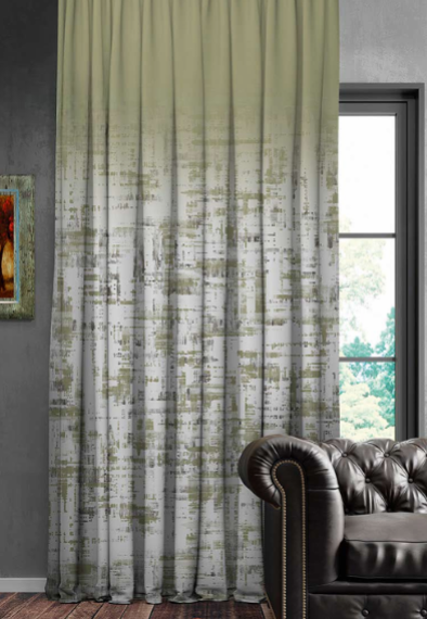 Designer curtains -  Urban Mist Beige Gradient Curtains