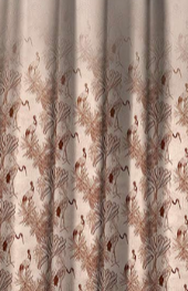 Designer curtains - Luxe Flamingo Embroidery Curtains