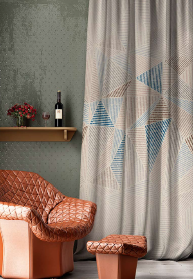 Designer curtains - Modern Geometric Accent Curtains