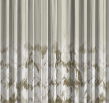 Designer curtains - Ivory Gold Leaf Gradient Sheer Curtains