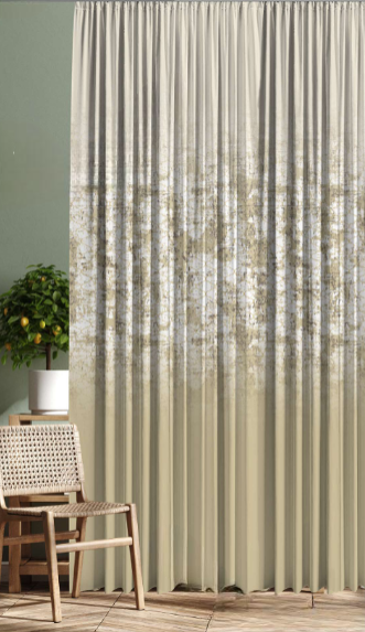 Designer curtains - Golden Sand Sheer Gradient Curtains