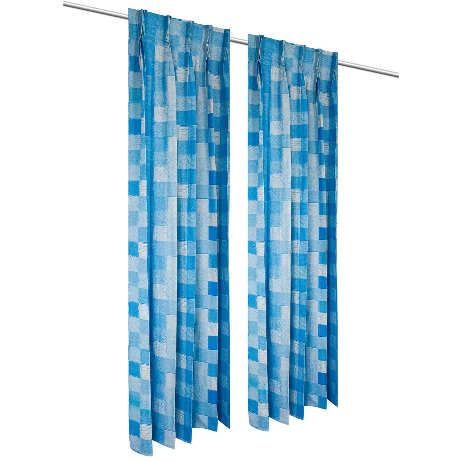 Soothing Geometric Cotton Drapes