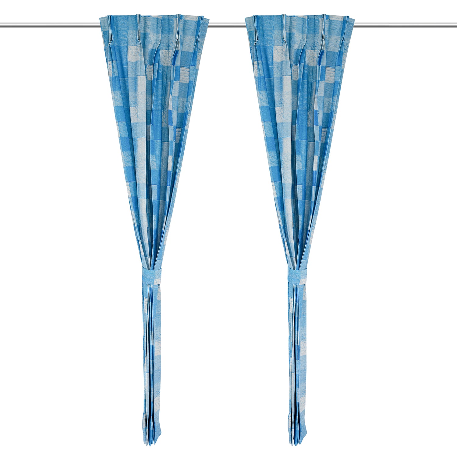 Soothing Geometric Cotton Drapes