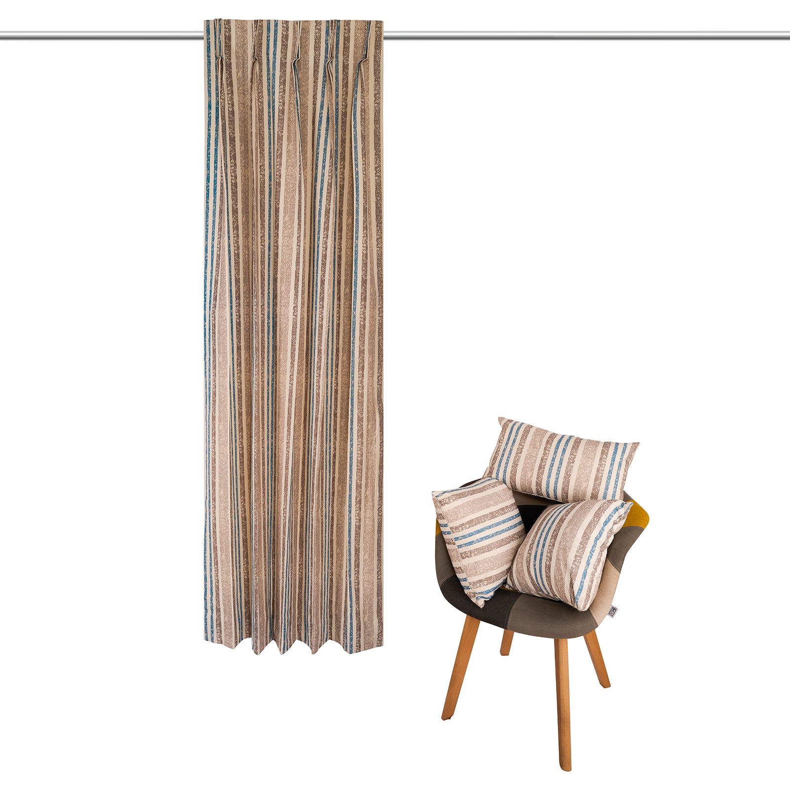 Classic Stripe Cotton (100% Cotton) Drapes