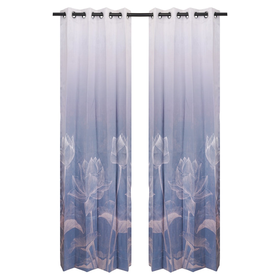 Designer Curtain - Oceanic Breeze (A cool, tranquil blue)