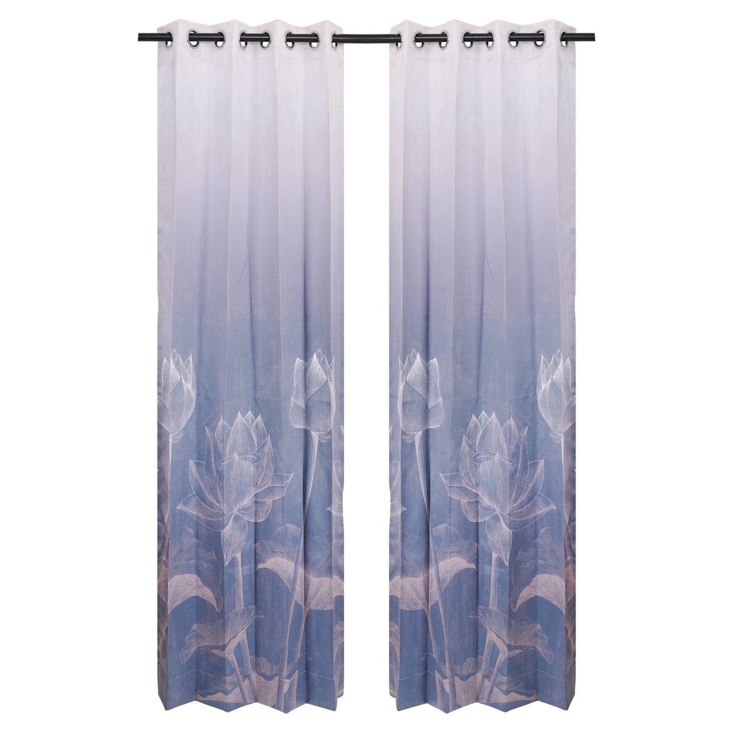 Designer Curtain - Oceanic Breeze (A cool, tranquil blue)