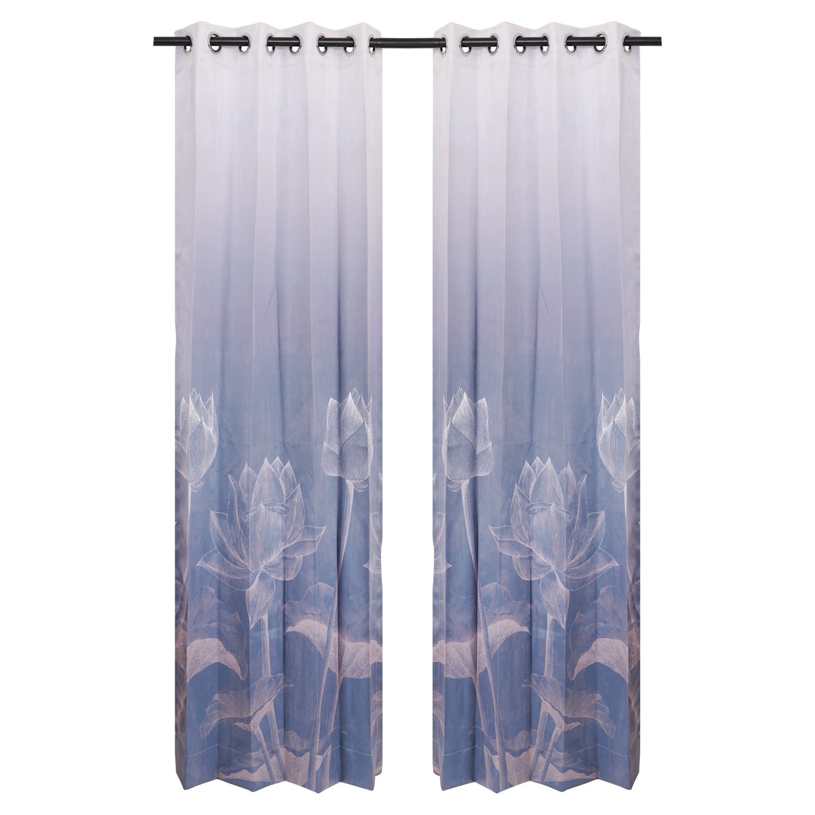 Designer Curtain - Oceanic Breeze (A cool, tranquil blue)