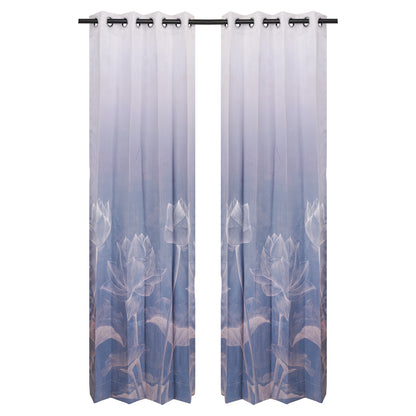 Designer Curtain - Oceanic Breeze (A cool, tranquil blue)